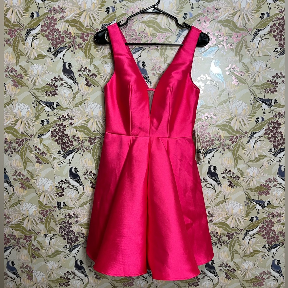 Vibrant Fuchsia Sleeveless Prom Dress